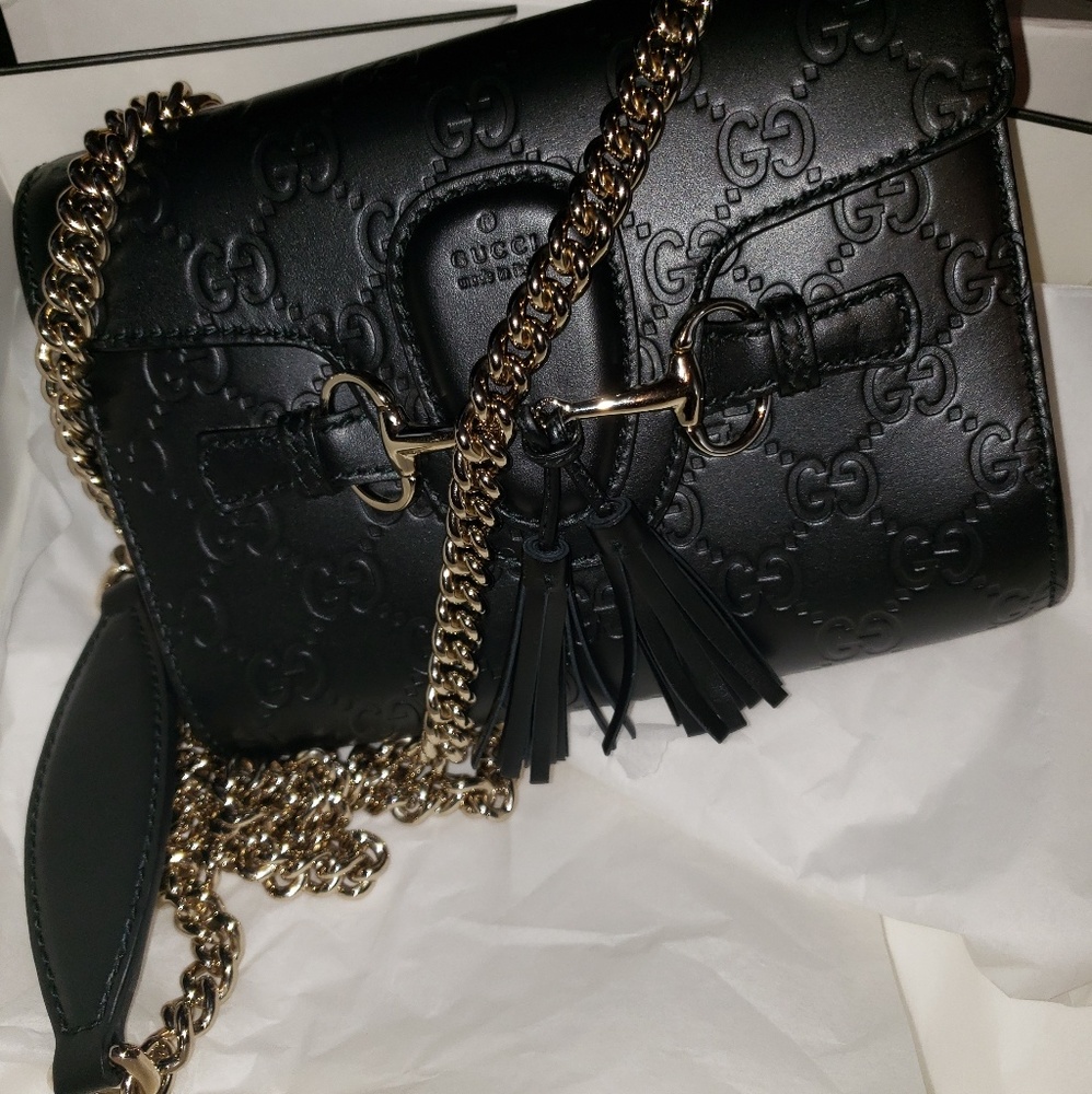 **SOLD***Gucci Emily Guccissima Mini Shoulder Bag